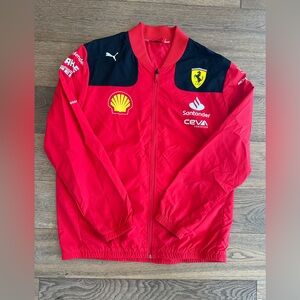 Ferrari Red and Black Team Jacket